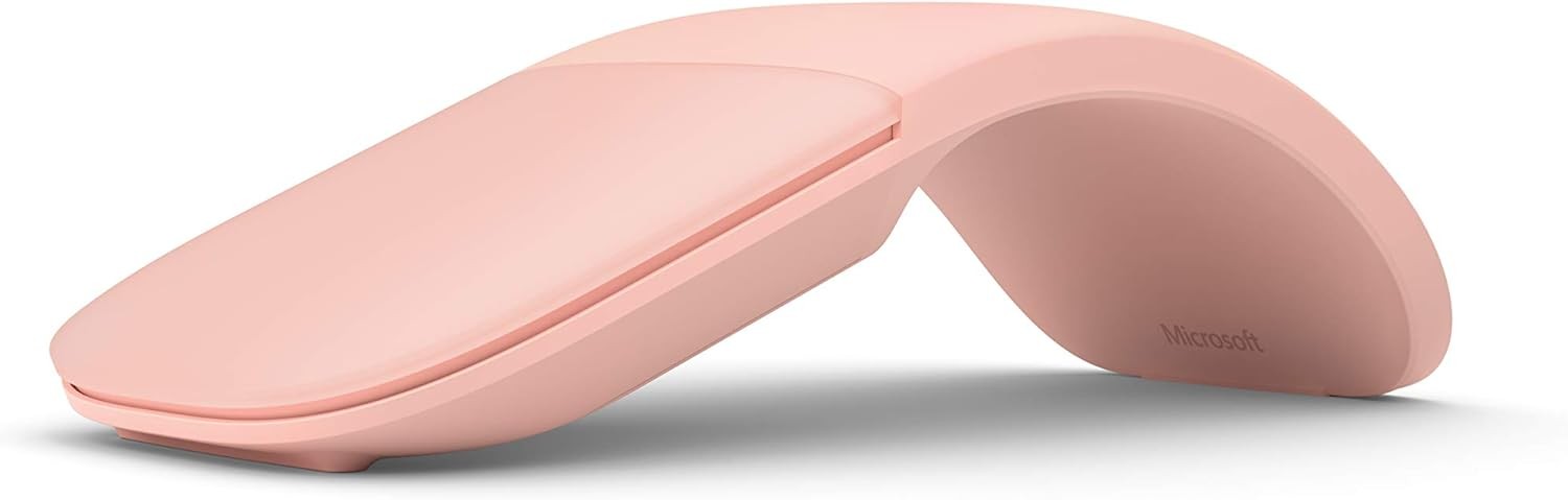 Microsoft ARC Mouse – Soft Pink. Sleek,Ergonomic Design, Ultra Slim and Lightweight, Bluetooth Mouse for PC/Laptop,Desktop Works with Windows/Mac Computers