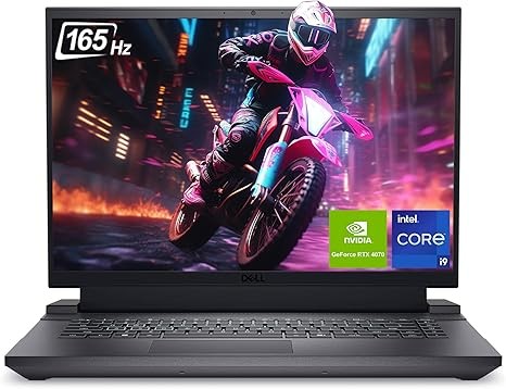 Dell G16 7630 Gaming Laptop, 16"" QHD Display, Intel Core i9-13900HX, 64 GB DDR5 RAM, 2 TB NVMe SSD, NVIDIA GeForce RTX 4070, Backlit Keyboard, Windows 11 Home, Metallic Nightshade, Dark Gray