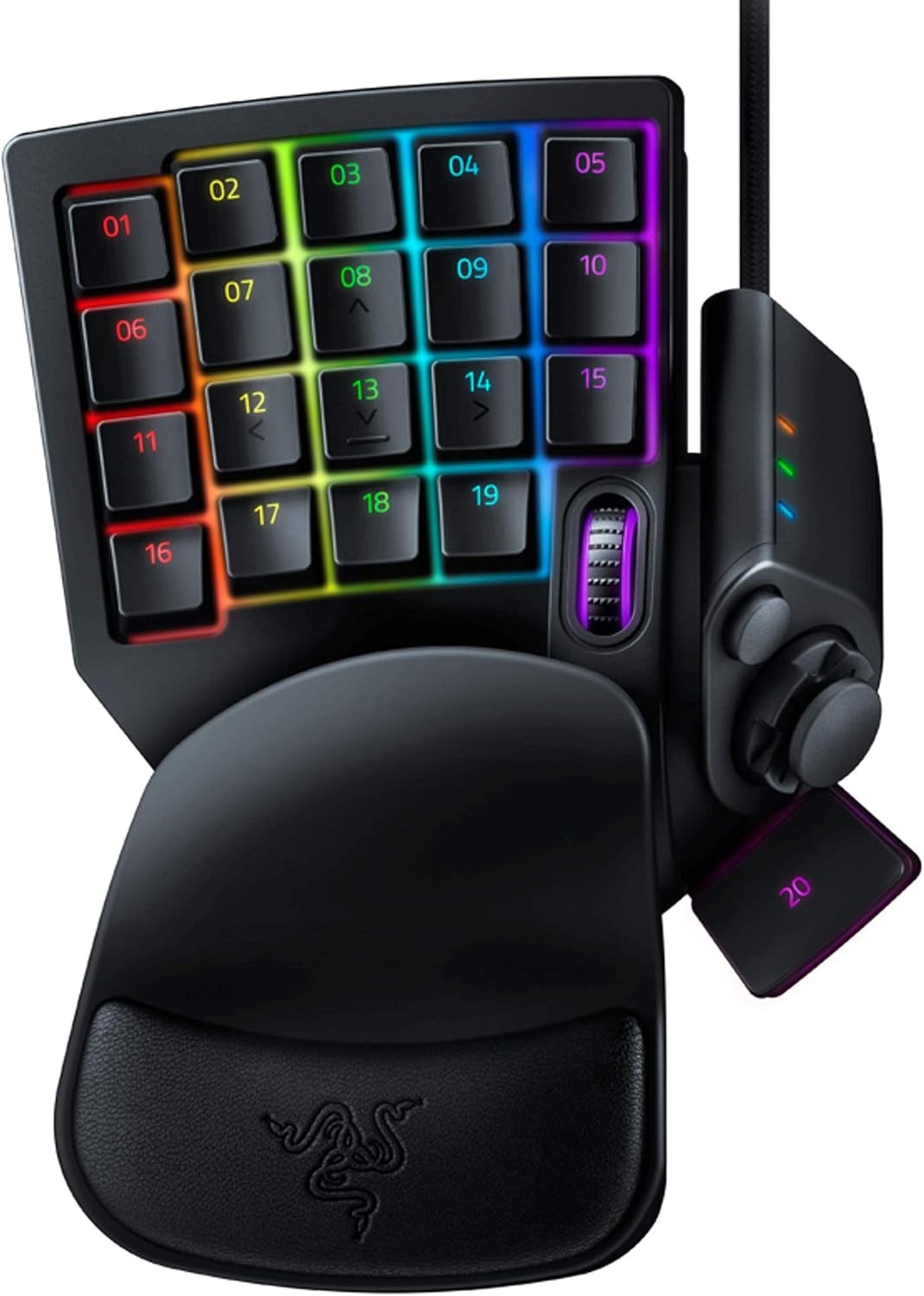 Razer Tartarus V2 Gaming Keypad: Mecha Membrane Key Switches - One Handed Keyboard - 32 Programmable Keys - Customizable Chroma RGB Lighting - Programmable Macros - Snap Tap - Black