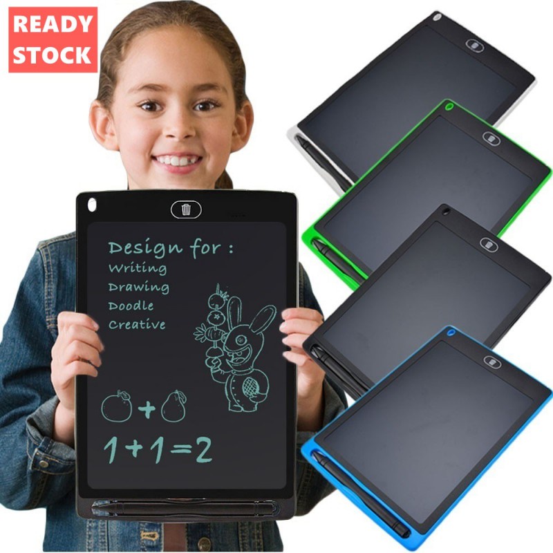 LCD Writing Tablet Child Handwritting/Drawing/Painting Blackboard Erasable Ultra-Thin Pads (4.4"/8.5")